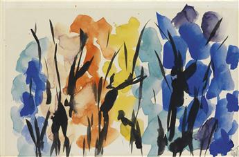 ALMA W. THOMAS (1891 - 1978) Untitled (Orange and Blue Composition).
